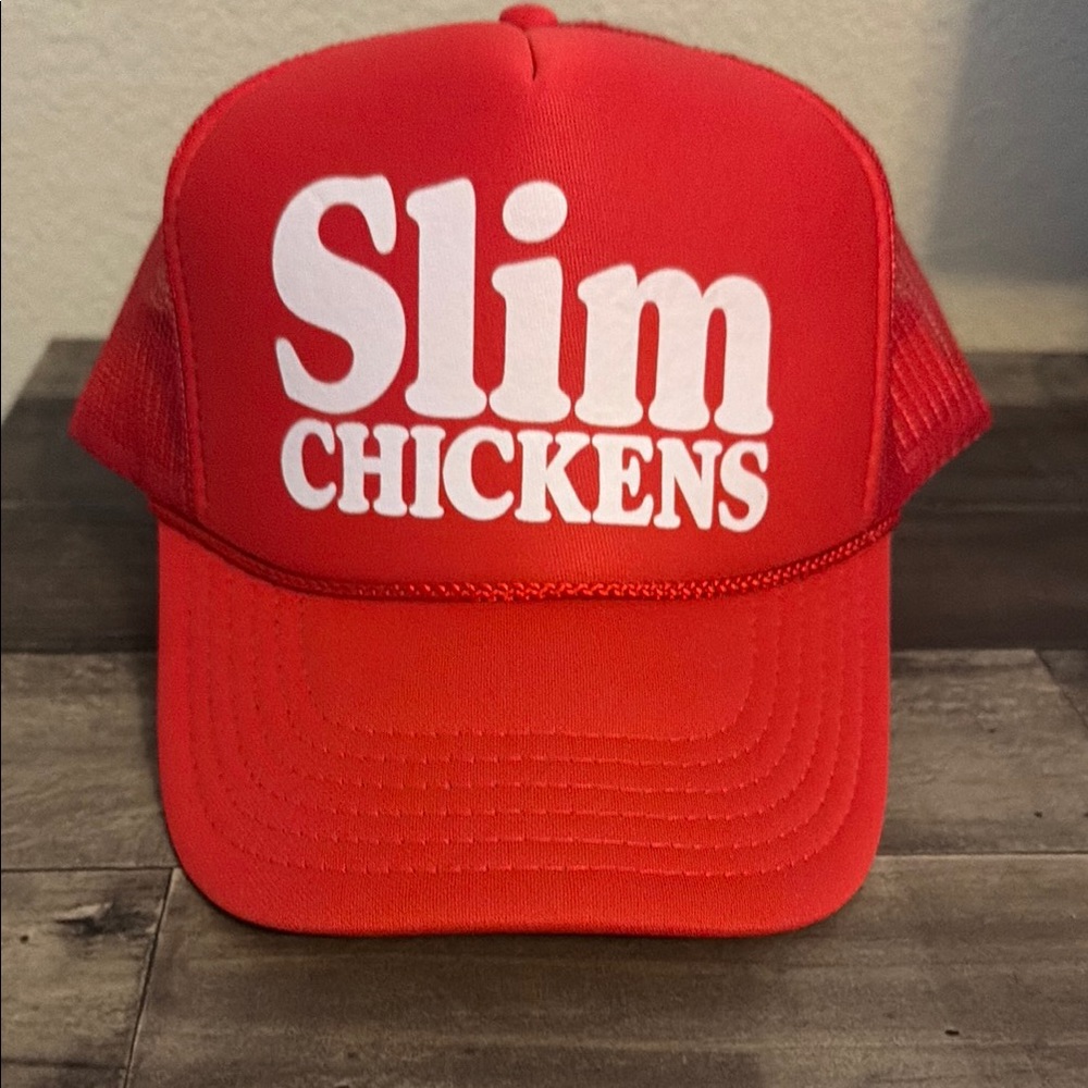 Slim Chickens Red Trucker Hat